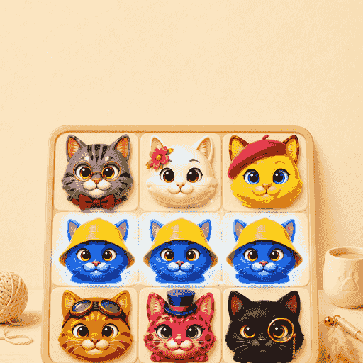 Meow Match 3 in Just One More, at the Cat Cafe