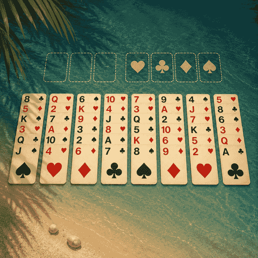 Freecell in Just One More, Oasis Retreat