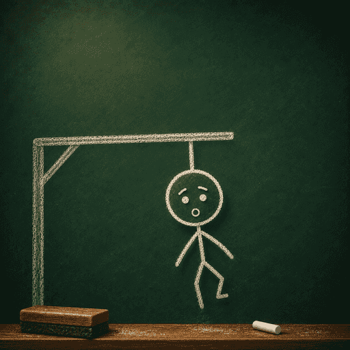Hangman in Just One More, Between Classes