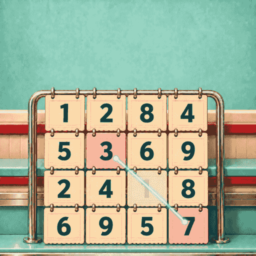 Number Match in Just One More, Blue Plate Pairs