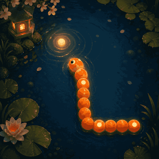 Snake in Just One More, through the Koi Pond