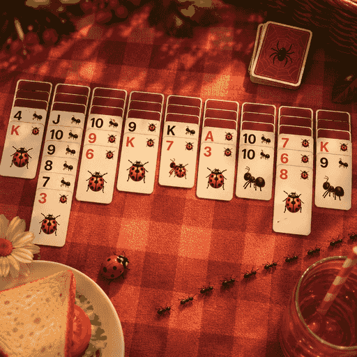 Spider Solitaire in Just One More, Picnic in the Park