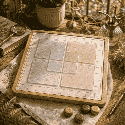 Hyper Sudoku, played on the Sudoku board in Just One More