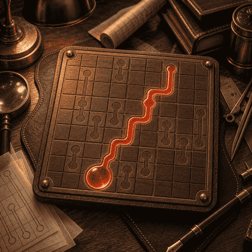 Thermo Sudoku, played on the Sudoku board in Just One More